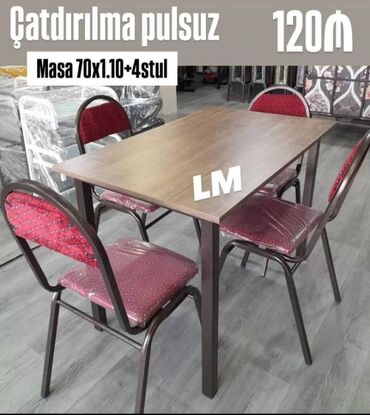 Masa və oturacaq dəstləri: Bağ mətbəx və eyvanlarınız üçün çox əlverişli Masa dəstləri Qiymət