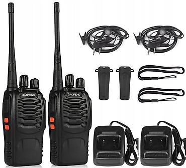 tar ucun mikrafon: Baofeng iki ədəd portativ rəqəmsal/analoq UHF VHF əl radiostansiya — 2