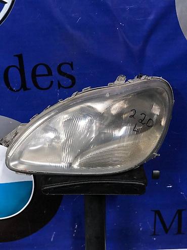 плафон w220: Передняя левая фара Mercedes-Benz 2001 г., Б/у, Оригинал, Япония — 1