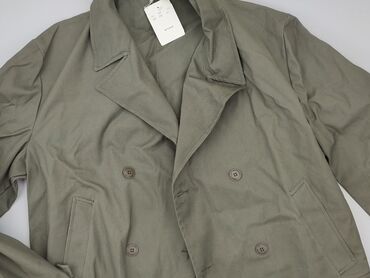 khaki bluzki: Coat, 7XL (EU 54), condition - Very good