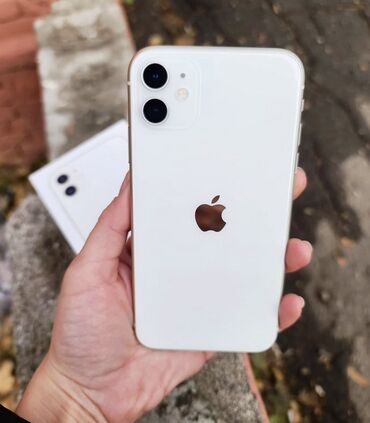 Apple iPhone: IPhone 11, 64 GB, Ağ, Face ID, Sənədlərlə