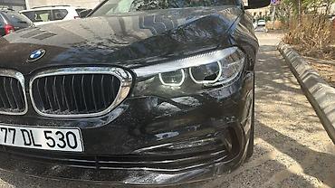 BMW: BMW 5 Series sedan – qara rəng, Azərbaycan nömrə nişanı “77 DL 530” — 3