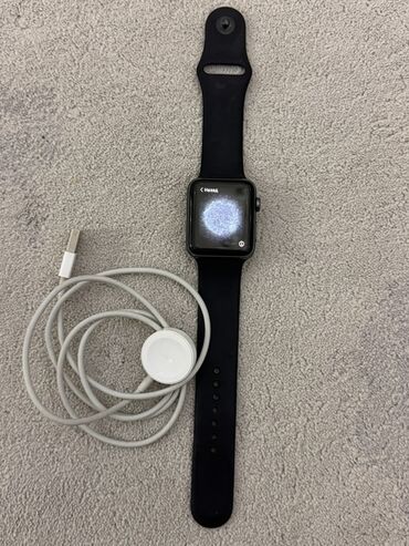 apple watch series: Оригинал ! Умные часы Apple Watch серия 3, 44 мм с черным ремешком. На