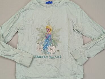 sweterek turkusowy: Блузка, Disney, 8 р., 122-128 см, стан - Хороший