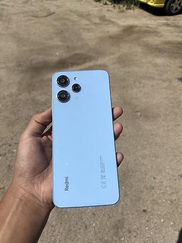 Мобильные телефоны и аксессуары: Redmi, Redmi 12, Б/у, 128 ГБ, цвет - Голубой, 2 SIM — 1