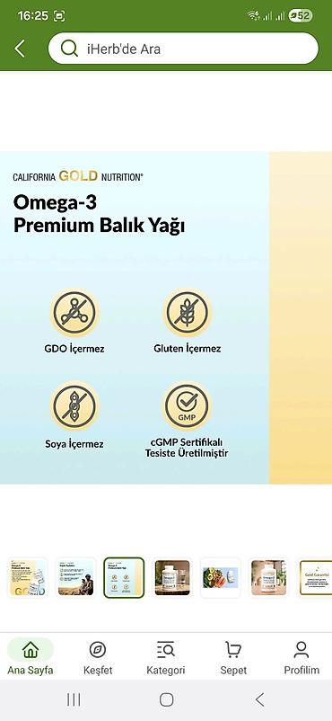 vozol yağı: Məhsul: California Gold Nutrition Omega-3 Premium Fish Oil Forması — 6