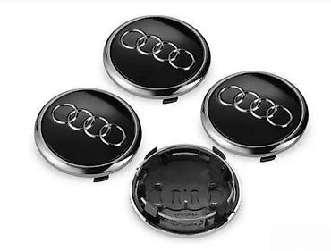 navlaka za volan sa cirkonima: ČEPOVI POKLOPCI ZA FELNE AUDI 60 MM / 58 MM - CRNI ORIGINAL | IMAMO — 1