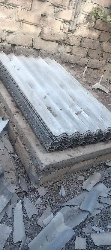dam örtükləri: Dalğalı şifer lövhələr - Material: dalğalı şifer (sement əsaslı, boz — 1