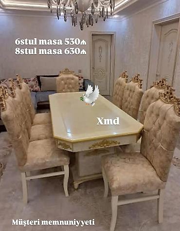 Qonaq otağı dəstləri: Masa desti yeni qonaq otağı mebeli — 1