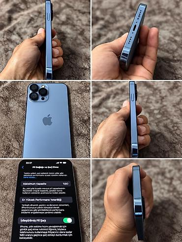 sazz internet necedi: IPhone 13 Pro Max, 128 GB, Mavi, Simsiz şarj — 6