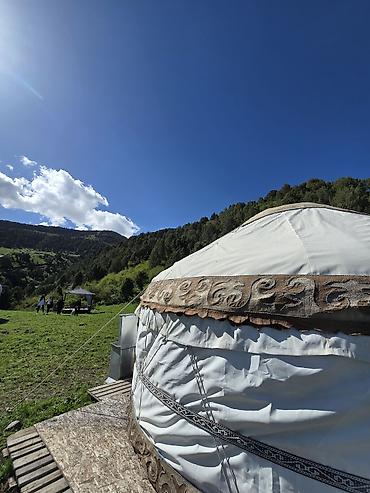 конный шлем: Аренда юрты, Каркас Деревянный, 100 баш, С полом — 2