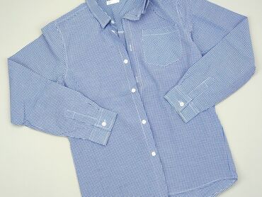 hugo koszula: Сорочка 14 р., стан - Дуже гарний, візерунок - Клітинка, колір - Блакитний