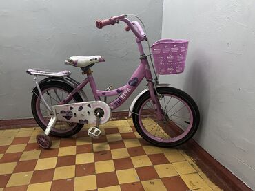 детский велосипед skillmax: Детский велосипед, 2-колесный, Другой бренд, 4 - 6 лет, Для девочки, Б/у
