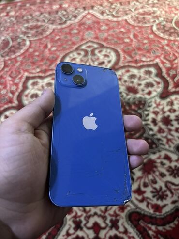 Техника для кухни: IPhone 13, 128 ГБ, Синий, Битый