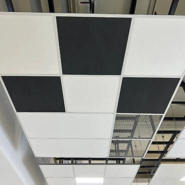 Другие строительные материалы: Потолочные плиты на основе стекловолокна, акустические в чёрном и — 4