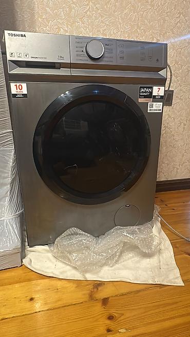 el qurudan fen: Paltaryuyan maşın Toshiba, 7 kq, İşlənmiş, Avtomat, Qurutma var, Ünvandan götürmə — 4
