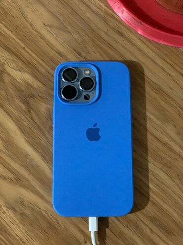 цум бишкек чехлы: IPhone 13 Pro, Жаңы, 512 ГБ, Blue Titanium, Кулакчындар, Заряддоочу түзүлүш, Коргоочу айнек, 97 %