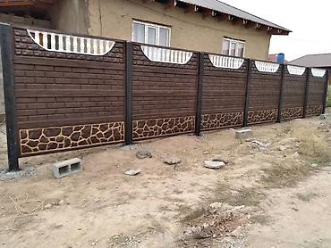 Бетонные еврозаборы: Бетонный еврозабор, Другой бренд, Декоративный, Новый, Оптом,Безналичный расчет — 7