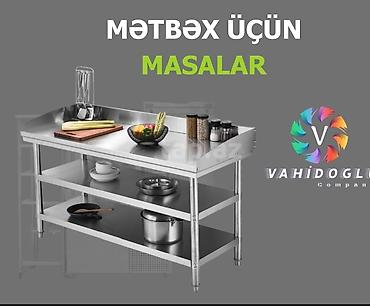 təndir corəyi: Paslanmayan poladdan hazırlanmış peşəkar mətbəx masaları — 1