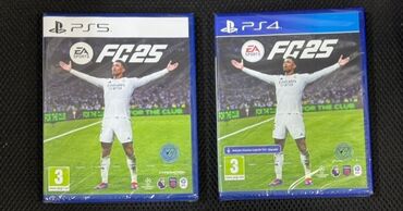 PS4 (Sony Playstation 4): Playstation 4 və Playstation 5 üçün EA sports Fc25 oyun diski. Klublar