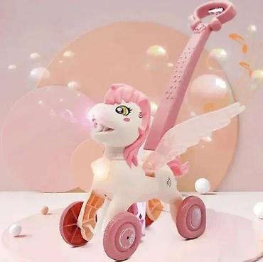 beretka: Poni guralica za balončiće – Roze 🎠 Poni guralica za balončiće – — 1