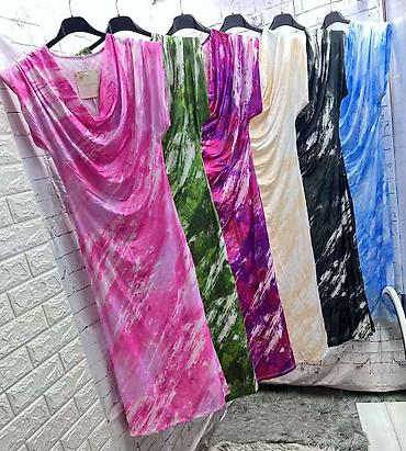 stacks disney: Haljina sa vodopad kragnom i tie‑dye printom. - Kroj: uska silueta — 4