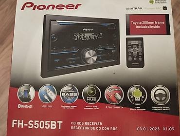 disk oxuyucu: Pioneer FH-S505BT — это 2-DIN автомагнитола с CD-приводом, Bluetooth — 1