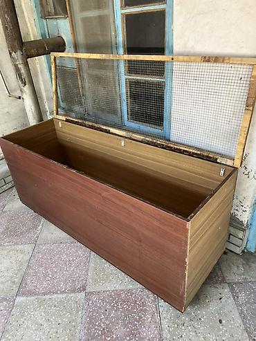 sandiq: Taxta qutu/terraryum – üstü tor şəbəkəli 1.50 nin 50 yedi derinlik 60 — 4