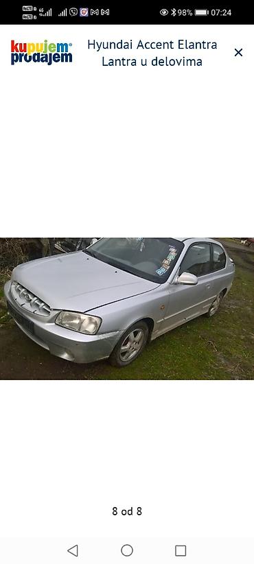 Tuning oprema: Hyundai branik – zadnji (sa reflektorom), siva/srebrna boja. - — 2