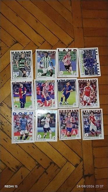 İncəsənət və kolleksiyalar: Futbol kolleksiya kartları dəsti Məzmun: - UEFA Çempionlar Liqası — 1