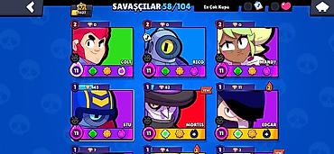 brawl stars 2: Brawl Stars oyun hesabı - Kupa yolu: 21 427 - Prestij: I, ümumi — 2