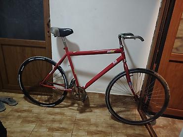 maşın velosiped: Şəhər/trek üslubunda tək sürətli velosiped - Rəng: qırmızı (mat ton) — 4