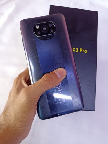 смартфоны поко: Poco X3 Pro, Колдонулган, 256 ГБ, түсү - Кара, 2 SIM