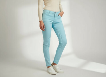cross jeans zakręt: Cache Cache, Material trousers for women, size XS
