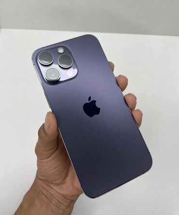 Apple iPhone: IPhone 14 Pro, 128 ГБ, Deep Purple, Зарядное устройство, Защитное стекло, Чехол
