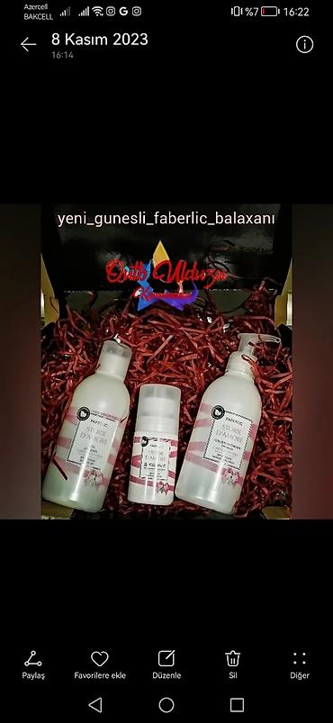 Faberlic məhsulları – ev və şəxsi qulluq üçün geniş seçim Məhsul