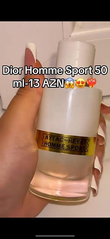 xonca şekilleri: AYTAC∞HEYAT brendli ətir kolleksiyası - Dior Homme Sport – 50 ml — 1