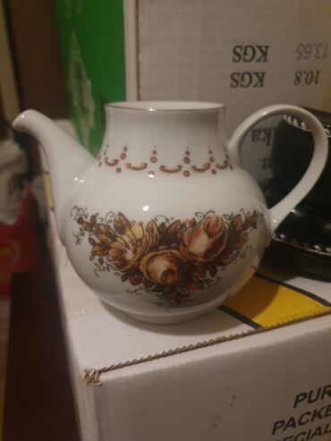 fırst class çay: Çay dəsti, rəng - Ağ, Farfor, 6 nəfərlik