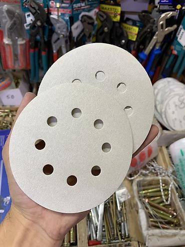 Круги абразивные на липучке (Velcro) для эксцентриковых шлифмашин