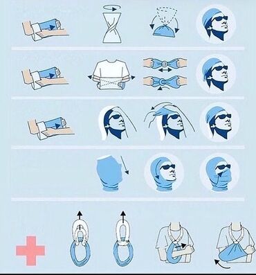 Шарфы, палантины: БАФФЫ летние. Бафф / Buff / Buffs Распродажа последних! 300 сом. Или — 5