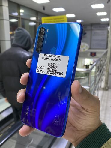 Xiaomi: Xiaomi, Redmi Note 8, Б/у, 64 ГБ, цвет - Зеленый, 1 SIM, 2 SIM