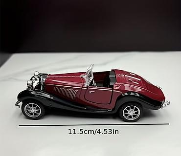 kabriolet: Kolleksiya üçün retro kabriolet model avtomobil - Uzunluq: 11.5 sm — 2
