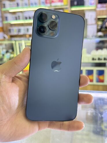 Apple iPhone: IPhone 12 Pro Max, Б/у, 256 ГБ, Blue Titanium, Защитное стекло, Чехол, В рассрочку, 79 %