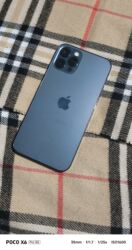 ноутбук расрочку: IPhone 12 Pro, Б/у, 128 ГБ, Blue Titanium, Защитное стекло, Кабель, 76 %