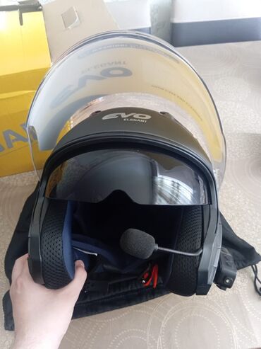 Аксессуары для салона: Məhsul: EVO Elegant motosikl dəbilqəsi + Bluetooth interkom dəsti