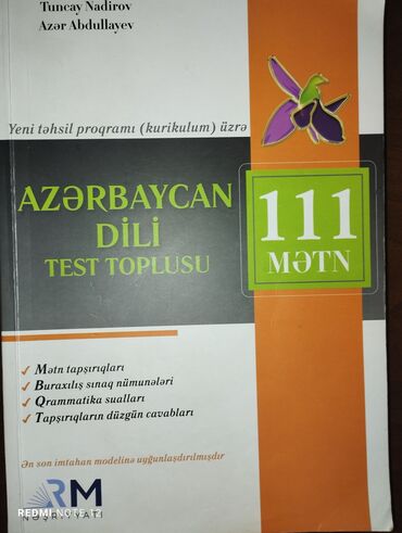 Kitablar, jurnallar, CD, DVD: Azərbaycan dili test toplusu 111mətn (RM)