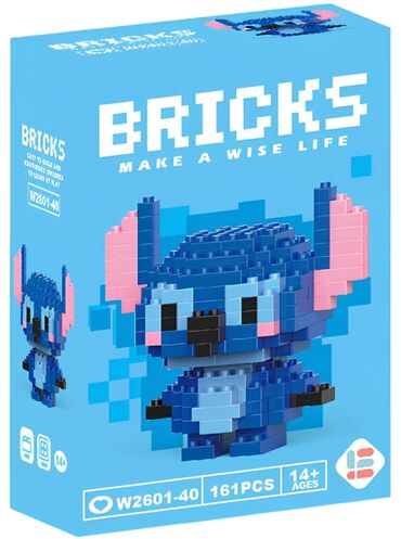Игрушки: Конструктор "Stitch" из мини-блоков (161 деталь) 🧩 Артикул: W2601-40
