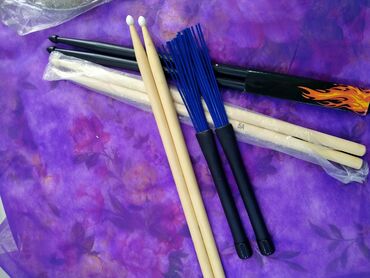 музыкальный инструмент: Новые палочки 3пары для барабанов.Китай