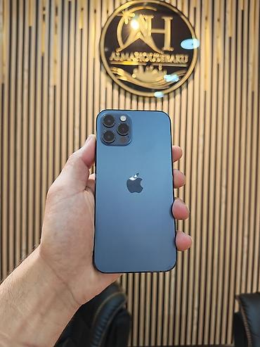 iphone 12 pro kreditle: IPhone 12 Pro, 128 GB, Pacific Blue, Simsiz şarj, Face ID, Sənədlərlə — 1