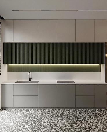 Кухонные гарнитуры: Кухонный гарнитур, Новый, цвет - Зеленый, ДСП, Бесплатная доставка, Платная доставка — 3